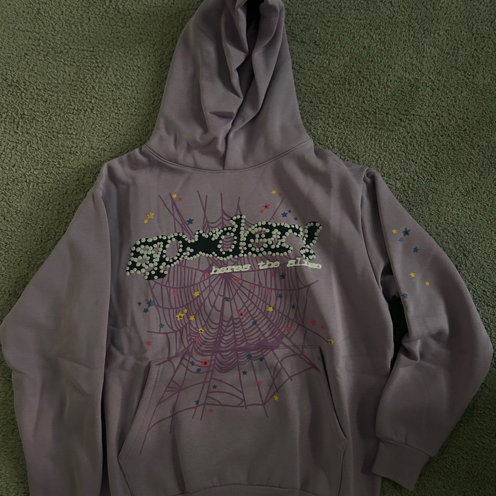 Brand new purple sp5der hoodie size s